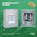Circuit Breaker Panels 8 Space 125 Amp, 120V/240V Circuit Breaker Box with Main Lug Steel Enclosure for Sub Panel Applications Indoor Load Center