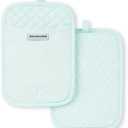 KitchenAid Asteroid Pot Holder 2-Pack Set, Mineral Water, 7"x10"