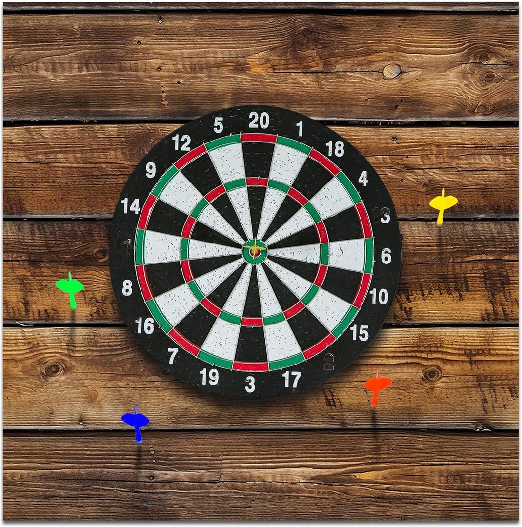 Felt Wood Grain Dart Board Wall Protectors Square Dart Board Backing Tiles Dartboard Backboard Cork Backboard Alternative (24 x 24 x 0.5 Inch)