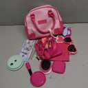 INNOCHEER Little Girls Purse, Kids Toy Purse with Pretend Makeup, Play Purse for Little Girls, Pretend Play Toddler Purse, Birthday Christmas Princess Gifts Toys for Girls 3 4 5 6 7 8 Year Old