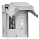 SURAIELEC Outdoor Electrical Outlet with Cover, 20 AMP WRTR GFCI Receptacle Plug, Rainproof 3R Enclosure, Weatherproof Exterior All Metal Power Switch Box for Halloween Decorations, Light, ETL Listed