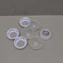4-Pack Philips Avent Bottle Rings & Caps, Replacement Screw Rings for Natural Plastic & Glass Bottles