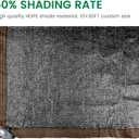 50% 10 X 20 FT Black Shade Cloth, Outdoor Woven Sun Shade with Grommets, Durable Breathable Netting Shading Antifreezing for Patio, Garden, DIY Home, Plants Cover, Greenhouse, Dog Kennel