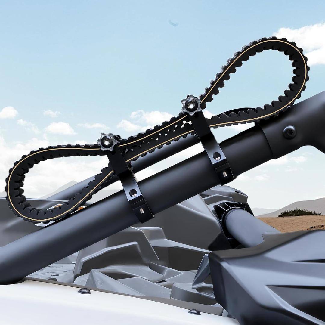 StarknightMT UTV Drive Belt Mount Fit 1.5"-2" Roll Cage, Universal Drive Belt Holder Compatible with Polaris RZR, Can-Am Commander, Maverick X3, Kawasaki Mule/Teryx, Pioneer, Talon, Rhino/YXZ