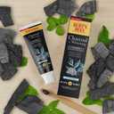 Burt's Bees Toothpaste, Natural Flavor, Charcoal with Fluoride Toothpaste, Mountain Mint, 3 x 4.7oz