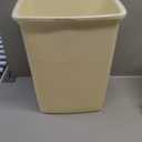 Rubbermaid Small Kitchen Bathroom Trash Can, 5 Gallons, Beige, Waste Basket for Under Counter/Kitchen/Office/Bedroom/Bathroom (1 Pack)