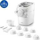 Philips 7000 Series Pasta Maker, ProExtrude Technology 150W, 8 discs, Perfect Mixing Technology, Prepare up to 8 Portions, HomeID App, White, (HR2660/03)
