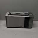 Mueller UltraToast Full Stainless Steel Toaster 4 Slice, Long Extra-Wide Slots for Bagels and Waffles, 6 Browning Levels, LED Display, Cancel/Defrost/Reheat Functions & Removable Tray, Kitchen Gadgets
