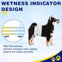 XPCARE 50 Count Disposable Male Dog Diapers, Male Dog Wraps,Super Absorbent Leak-Proof Fit (Small)