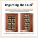 Window UV Protection Rainbow Privacy Film:Non-Adhesive Static Cling Decorative Window Film with Installation Tools,Stained Glass Window Film for Kitchen,Bathroom,and Shower Doors,16.9 x 78.7 inches.