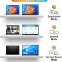 ForHelp 14 Inch Portable Monitor FHD1200P Ultra-Slim for Laptop Monitor, USB-C&HDMI Plug&Play,100% SRGB,Dual Speakers Extender Display. Built-in Stand,for Laptop,PC Phone Xbox PS4/5