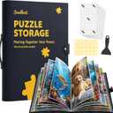Puzzle Binder, Storage Folder for 500-1000 Piece Jigsaw Puzzles, 28.9 X 20.5 X 1.6 Inches