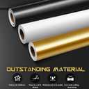 Gueevin Glossy Gold Vinyl Permanent 24" x 25 ft Vinyl Self Adhesive Vinyl Rolls for Home Decoration, DIY Mug and Ceramic, Signs, Craft Die Cutters