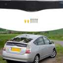 Rear Tailgate Cover Liftgate Garnish Trim Bright Black Replacement for 2004-2009 Prius 76801-47060-C0 76801-47040-C0