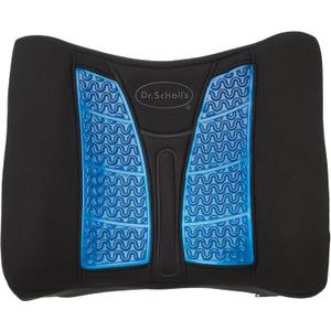 Dr. Scholl's Massaging Gel Lumbar Seat Cushion for Car, Truck, SUV, Black