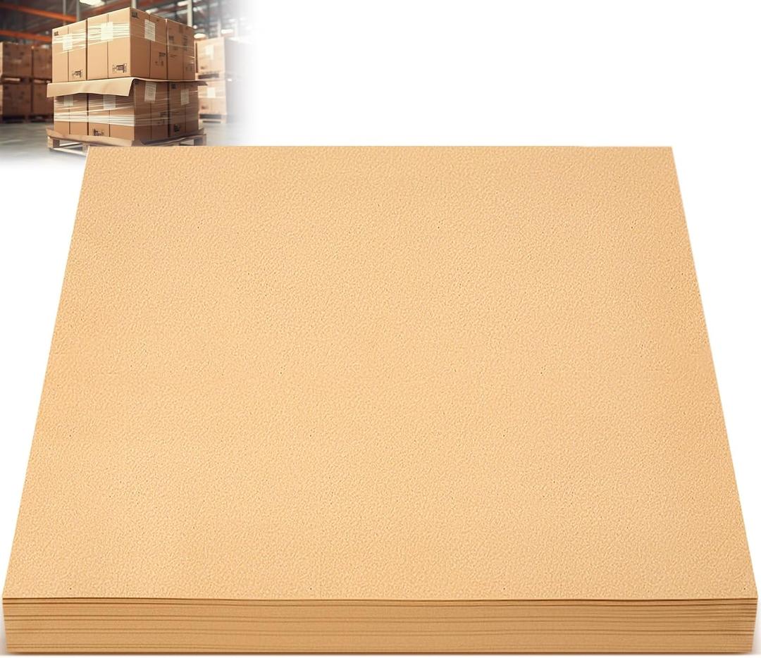 Tatuo 100 Sheet Anti-slip Pallet Paper, 40"x48" Heavy Duty Kraft Brown Paper for Stabilizing Pallets, Prevents Load Shifting for Bags & Cartons, Ideal for Warehousing & Shipping