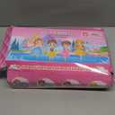 BIBUTY Princess Dress Up Clothes for Little Girls 3-6, Pretend Play Princess Costume Set with Princess Dresses Crown