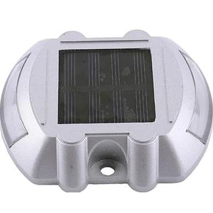 Solar Road Stud Solar LED Outdoor Road Driveway Dock Ground Light Blue Lamp Waterproof Warning Step Lights for Garden Walkway Backyard Step