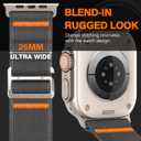 Sport Band Compatible with Apple Watch Ultra 3/2/1 Band 49mm 46mm 45mm 44mm 42mm 41mm 40mm 38mm Men Women, Stretchy Nylon Loop Strap with G-Hook for iWatch Series Ultra 11 10 SE 9 8 7 6 5 4 3