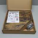 Fun Memories Corner Shelf Wall Mount, Floating Corner Shelves, Set of 4 Corner Wall Shelf Organizer, Rustic Wood Wall Storage Display Shelves for Living Room Bedroom Bathroom Kitchen, Rustic Brown (10.5"W x 10.5"D)