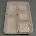 ISSEVE 8Pcs Nesting Silicone Drawer Organizer Trays, 4 Size Versatile Vanity Bathroom & Desk Drawer Organizer Set Storage Bins for Office,Kitchen,Nightstand,White