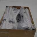 Folding Walkers for Seniors with 2 Skis and 5" Wheels, Lightweight Adult Rolling Walker, Supports Up to 350 Pounds, Adjustable Height, Aluminum Standard Walker, Silver