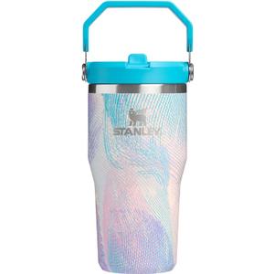 STANLEY IceFlow 2.0 Flip Straw Tumbler with Handle 20 oz | Twist On Lid and Flip Up Straw | Leakproof Water Bottle | Insulated Stainless Steel | BPA-Free | Sea Glass Plume