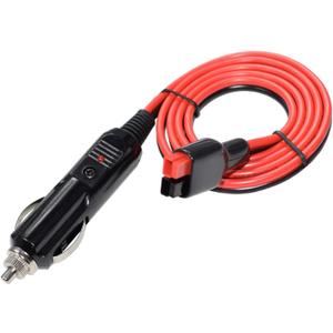 15A Car Cigarette Lighter Plug Extension Cable 12AWG Battery Charger Adapter 45A Connector Compatible with Anderson Powerpole- 3.3ft/1m