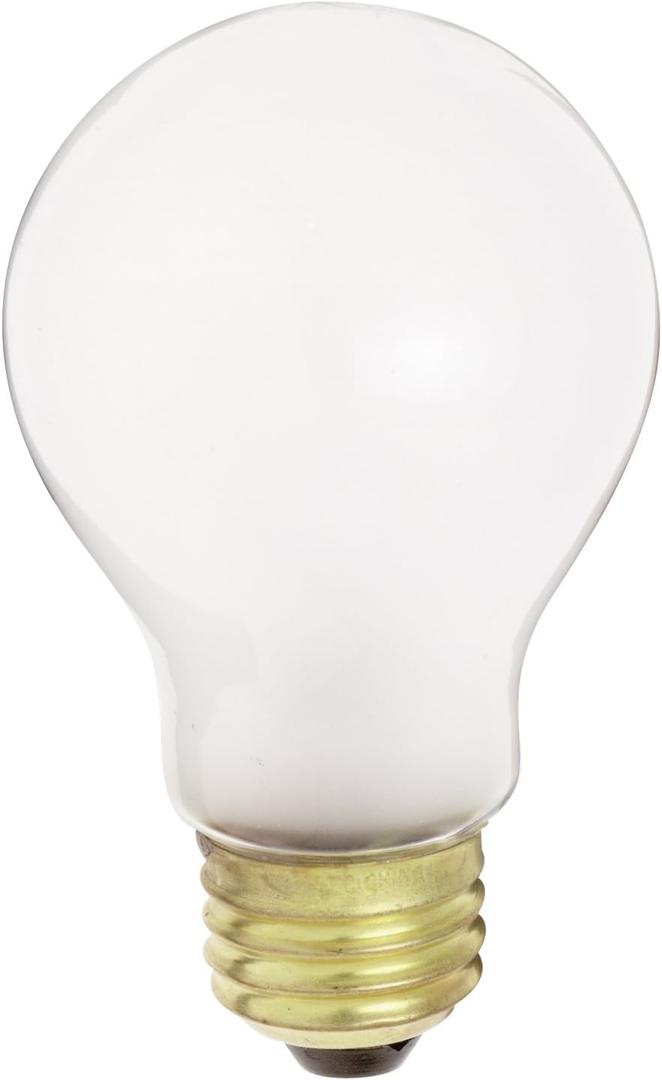 Satco S5021 34-Volt 50-Watt A19 Medium Base Light Bulb, Frosted