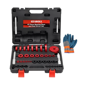 Bearing Press Kit, Bearing Race and Seal Driver Set, Bearing Race Punch Set with Seal Driver and Bearing Adapters, Bearing Seal Driver Kit (43 Piece Bearing Press Kit)