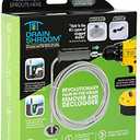 DSSNK070 Revolutionary Tub and Sink Snake Auger Clog Remover for Bathroom Drains, 42 Inch, Stainless