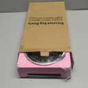 Jovrun Elevated Dog Bowls for Medium Large Size Dogs, Non-Slip Dog Feeder with 1*Stainless Steel Dishes & 1*Slow Feeder Bowl, 5 Heights Adjustable Raised Bowls to 3.15-8.66-9.84-11.02-12.2 (Pink)