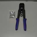 Wire Rope Crimping Tool Kit, Built-in Cutter Swaging Tool, Crimping Loop sleeve from 3/64-inch to 1/8-inch, for Aluminum Oval Sleeves, Double Sleeve