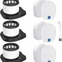 IX141 Replacement Filter for Shark Rocket Pro IX140 IX141 IX142 IZ140 IZ140C IZ141C IZ142 UZ145 Cordless Stick Vacuum,3 HEPA Filter 3 Foam & Felt Filter 1 Cleaning Brush Part # 617FJ140 & 616FJ140