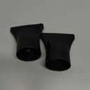 UAIAGM 2PCS Hair Dryer Attachment Universal Black Plastic Blower Nozzle Replacement Styling Tool for Home Use or Professional Salon Hairdressing Blow Outer Diameter 4.2cm to 4.6cm