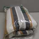 Halalona Hammock Chair Hanging Hammock Chair Rope Swing 2 Cushions Included-Sturdy & Durable Soft Cotton Hand Woven Hammock Swing for Bedroom, Porch, Patio-Indoor/Outdoor (Brown Stripes)