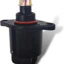 Idle Air Control Valve, Fuel Injection Idle Air Control Valve, Iac Valves for Stable Engine Operation Replace OEM #90380/10526/90325864, Compatible with King Kong (Black)