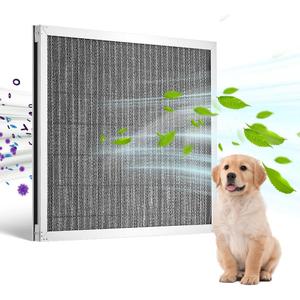VEVOR Electrostatic Air Filter, 16x20x1 inch Washable & Reusable Aluminum AC/HVAC Furnace Filter, MERV 8 Long Lifetime, Healthier Home or Office (Actual Size: 15.5 x 19.75 x 0.82 in)