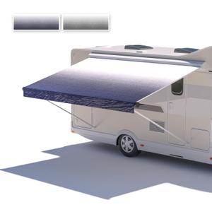 Richeer RV 16' Awning Fabric Replacement, 16.2oz Heavy Duty Advanced Vinyl Weatherproof and Ultraviolet Camper Awning Fabric, Camper Trailer and Motorhome Universal Outdoor Canopy - Blue Fade