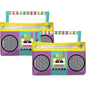 Set of 2 Awesome Party Boom Box 27" Foil Balloons by Anagram