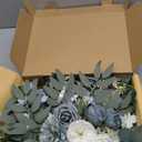 Faux Flower Swag Set of 2 for Wedding Welcome Signs Floral Swag Wedding Reception Ceremony Signs Decor (Blue)