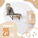 Houseables Wall Mounted Cat Tree, Cat Wall Climber, Kitty Climbing Shelves, Kitty Furniture Shelves, Floating House, Stairs, Mount, Climber, Condo, Playground, Obstacle Course, Indoor Gym, 51 x 35 in