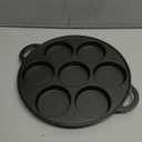Cast Iron Biscuit Pan, Cake Muffin Pan (11 Inch 7 Cup)