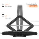 OULEME 24" RV Camper Scissor Jack, 6500 lbs Travel Trailer Leveling Stabilizer with Crank Handle & Drill Socket - Set of 2