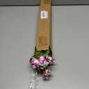 2 Pcs Artificial Geraniums for Outdoor Silk Geranium Flowers Purple Artificial Geranium Bush Faux Flowers Geraniums Branch for Garden Patio Cemetary Vase Table Centerpiece Indoor Decor