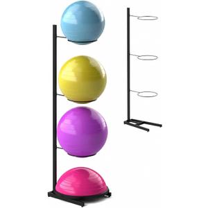 bimiti Yoga Ball Holder,Exercise Ball Vertical Storage for Gym and Home