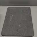 Stone Dish Drying Mat for Kitchen Counter - 18"x14" Dirt-Resistant Quick Drying Fast Absorbent Non-Slip Diatomite Mat, Natural Diatomaceous Earth Dish Drying Pad for Dish Rack (Dark Gray)