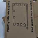 Vanity Desk with Mirror & Lights, White Makeup Desk with Drawers & Cabinet, 3 Lighting Modes & 10 Brightness, Vanity for Bedroom & Dressing Room