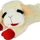 Multipet Lamb Chop Dog Plush Toy - Squeaky Toy for All Dogs - Extra Soft Plush - Stuffed Animal Dog Toy for Cuddling & Playing - Jumbo Pet Toy (24", Cream) (24\ Jumbo")