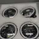 4pcs 5 3/4" 5.75 LED Headlights with High Low Beam Amber turn signal White DRL, 5 3/4 led headlight Halo Ring